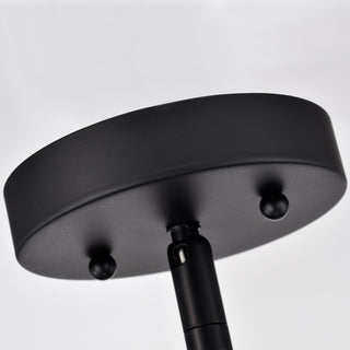 CHLOE Lighting IRONCLAD Industrial 4-Light Textured Black Inverted Pendant