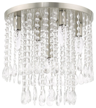 Livex Lighting Brushed Nickel 4 + 1-Light Ceiling Mount