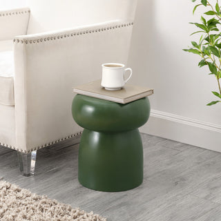 Safavieh Millia 14.75" Garden Stool, Moss Green