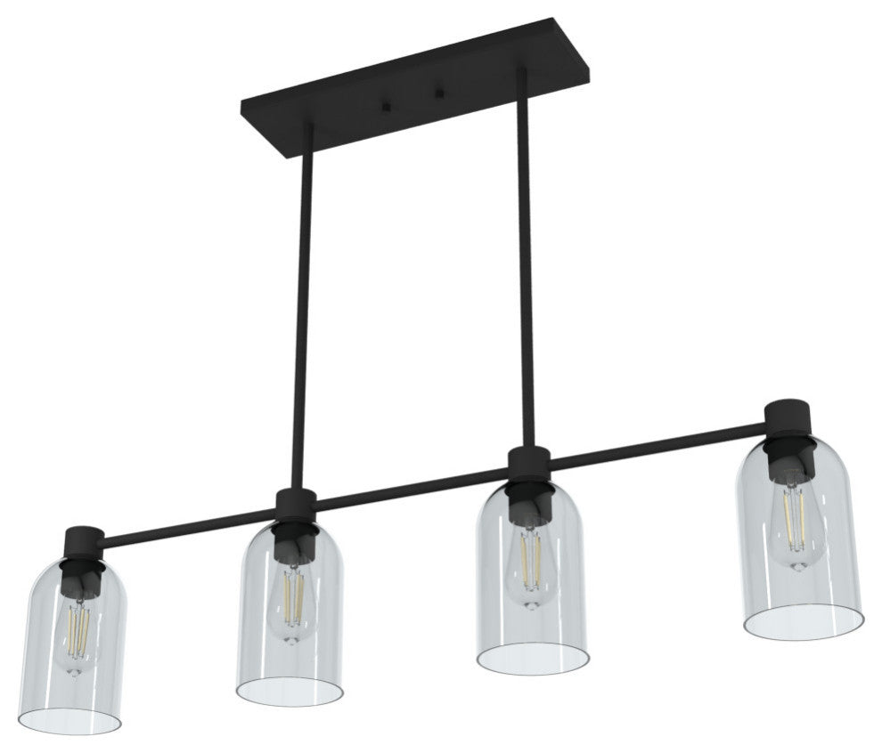 Hunter Lochemeade Natural Iron 4 Light Chandelier Ceiling Light Fixture