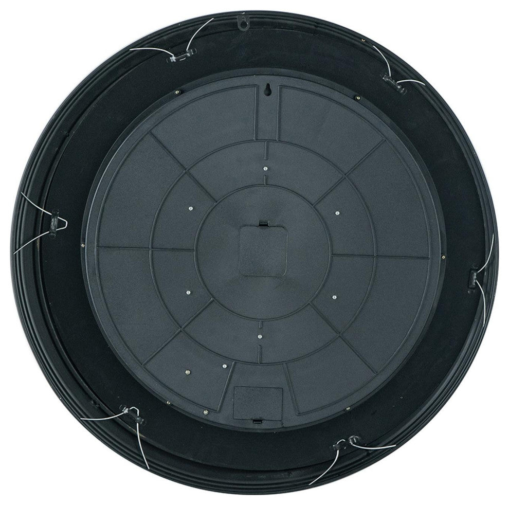 Black and Copper Exposed Gears Round Wall Clock