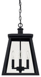Belmore 4 Light Outdoor Hanging Lantern, Black