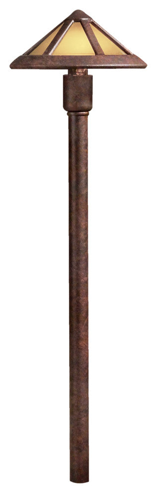 Textured Tannery Bronze 22.5" Path and Spread 1--Light 12V