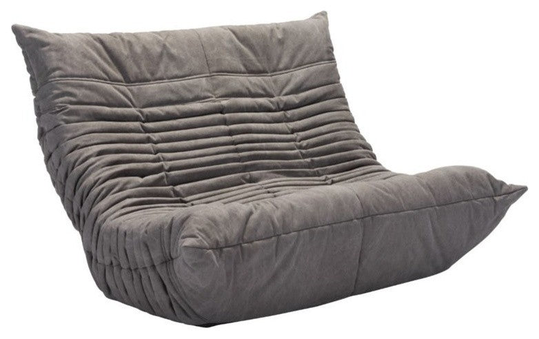 Zuo Modern Down Low Loveseat Gray
