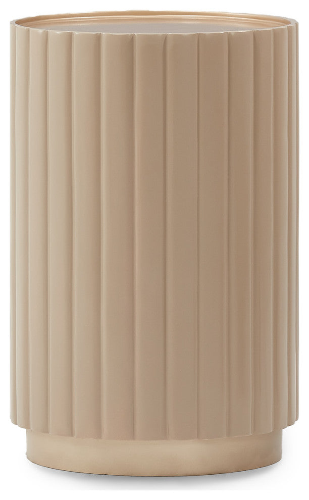 Malibu Crest Round Chairside Table - Chardonnay