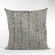 Plutus Blue Mixed Stripe Luxury Throw Pillow, 12"x20"