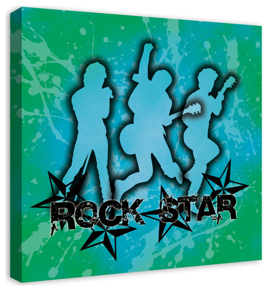 Rock Star 24x24 Canvas Wall Art