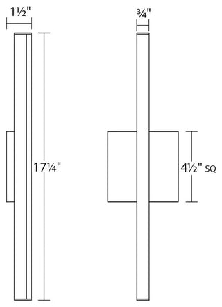 Sonneman 2769 Stix 18" LED Bath Bar - Satin White