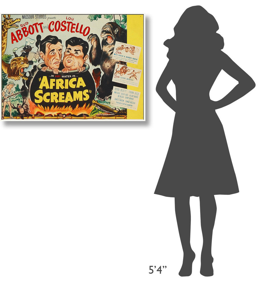 Abbott and Costello, Africa Screams Vertical, 36x27