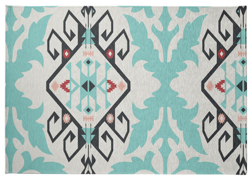 Bombay Medallion Spring Chenille Rug, Pepper, 5'x7'