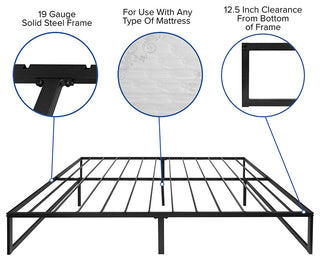 King Bed Frame and Mattress Set