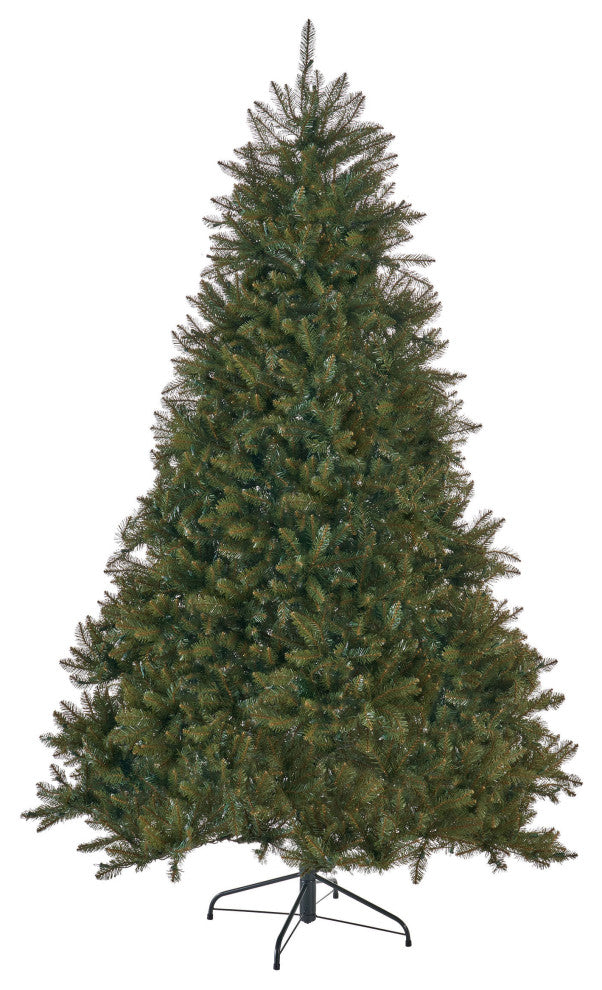 9-foot Fraser Fir Pre-Lit or Unlit Light Hinged Artificial Christmas Tree, Pre-L