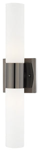 Livex Lighting Aero 2-Light ADA Bath Vanity Wall Light, Black Chrome