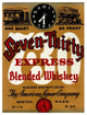 "Seven-Thirty Express Blended Whiskey" Print by Vintage Booze Labels, 32"x42"