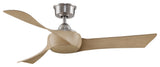 Fanimation Wrap Custom Ceiling Fan Brushed Nickel/Natural Blades, 48"