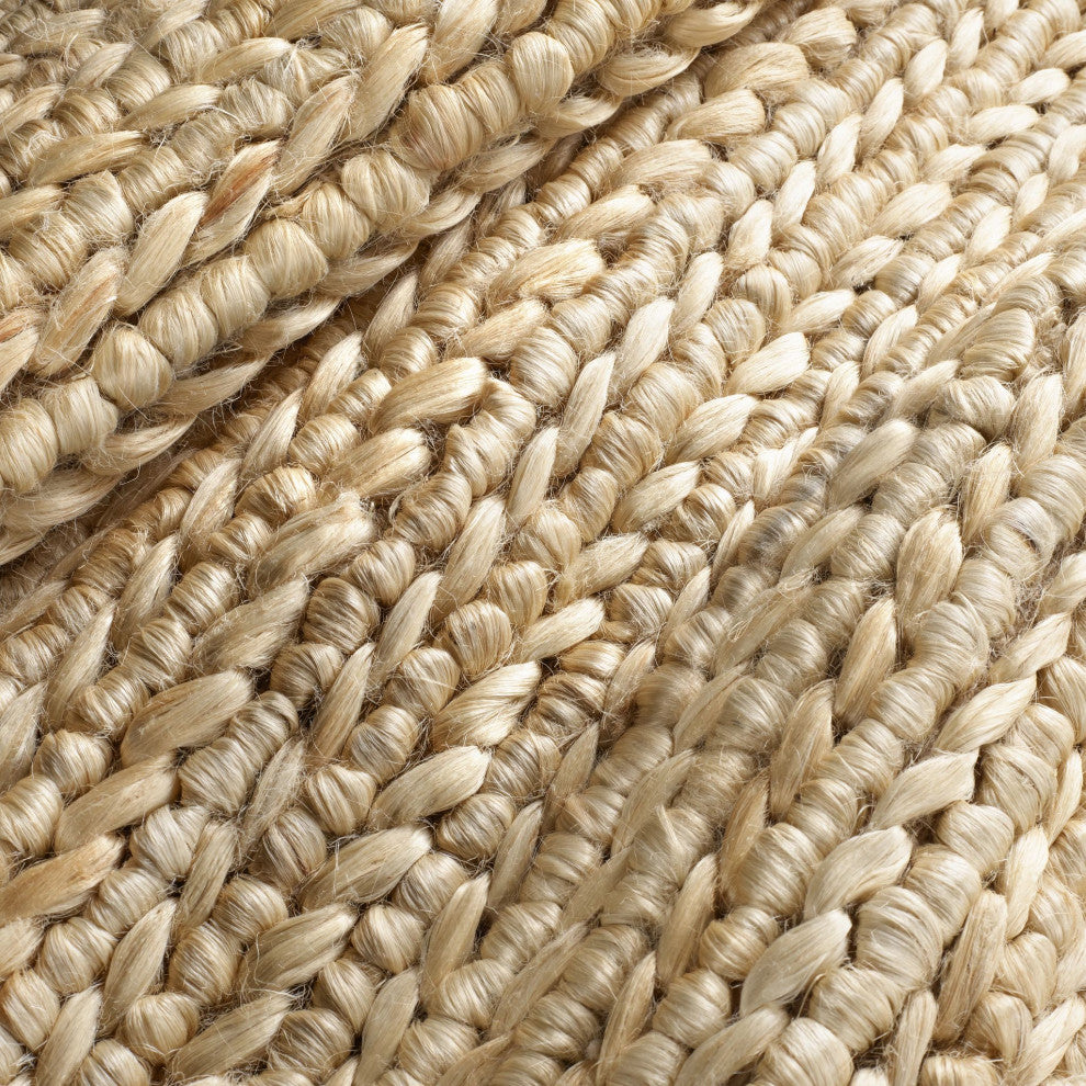 Dash & Albert Jute Handwoven Natural Rug, Natural, Runner-2'6" x 8'