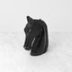Black Soapstone Carved Horse