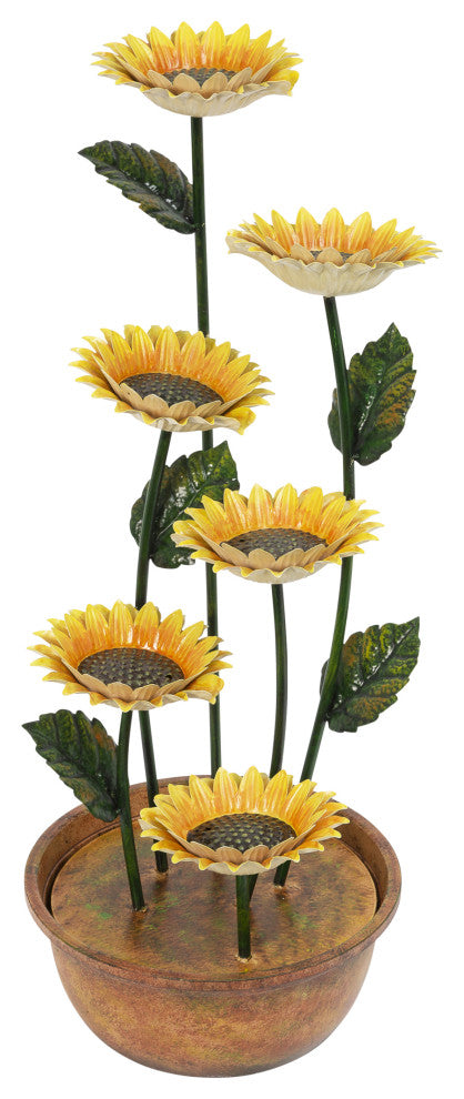 39.3" Electric Metal Sunflower
