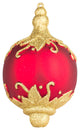 Wl-Fin-100-Trad - 4" Finial Ornament Red And Gold