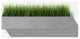 Veadek Geo Series Hanging Planter, Grey, 16", 1 Pack