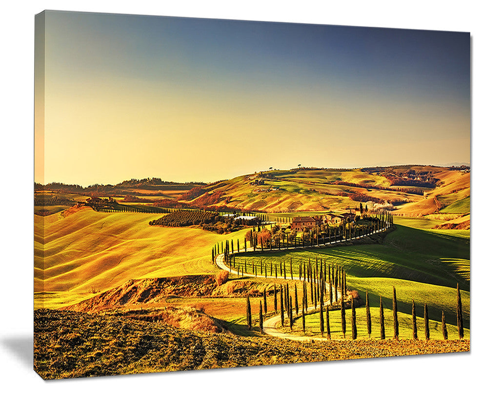 "Crete Senesi Rural Landscape Tuscany" Landscape Wall Art, 20"x12"