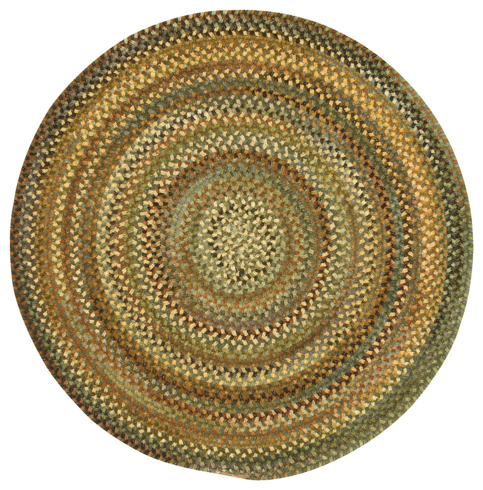 Capel Eaton Green 0442_200 Braided Rugs - 36" Round