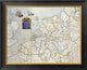 "Watercolour Map of Northern Europe"  by Salomon De Caus, 26x21"