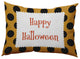 Happy Halloween Dots Accent Pillow, Golden Mustard, 14"x20"