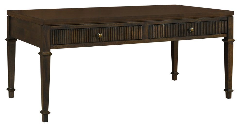 Martha Stewart Kenna Bed, Console Table, Nightstand, Brown, Coffee Table