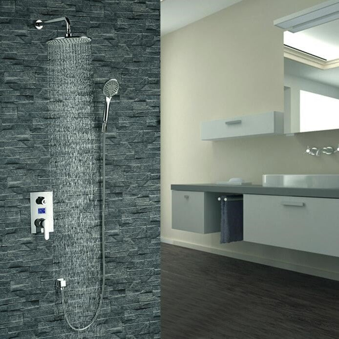Mendoza Intelligent Chrome Shower Set With Digital Display