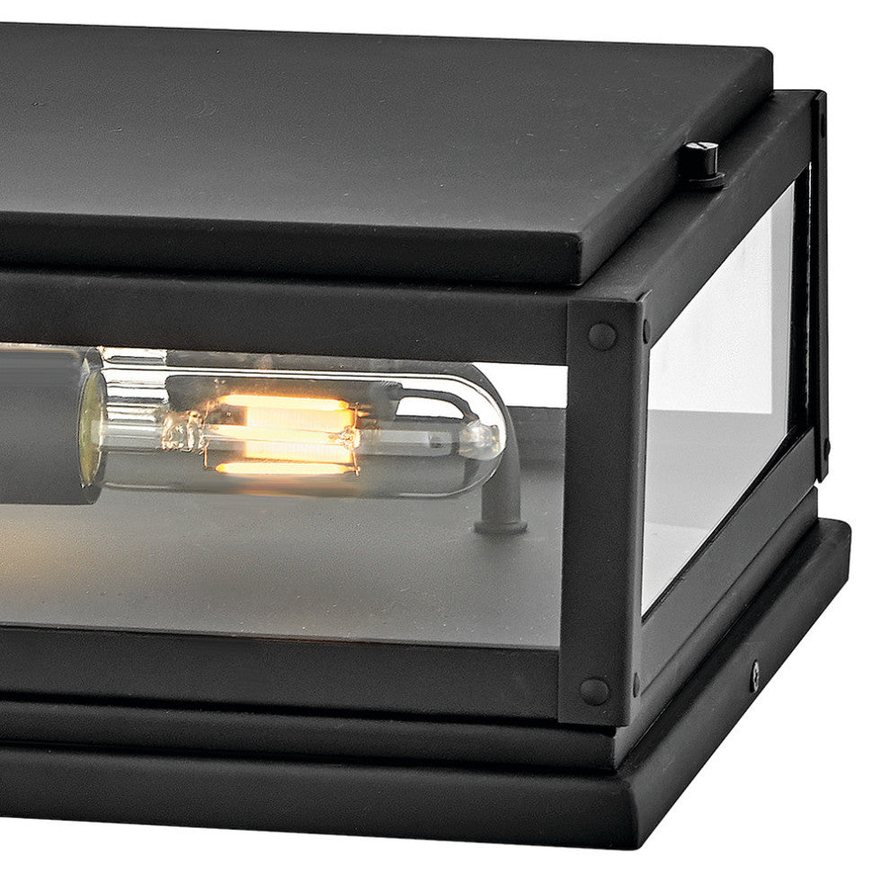 Hinkley Max Small Pier Mount Lantern, Black