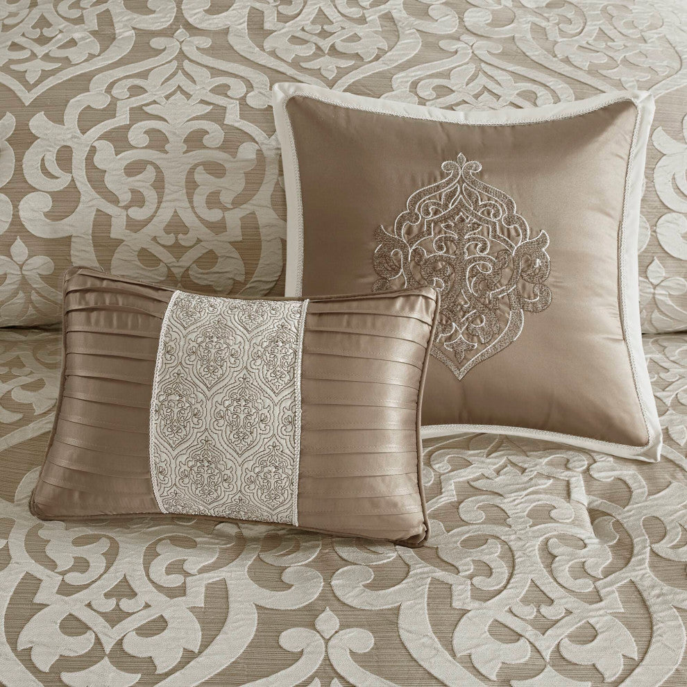 Madison Park Odette 8 Piece Jacquard Comforter Set