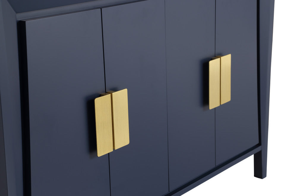48" Larvotto Navy Blue Modern Bath Vanity, No Matching Mirror