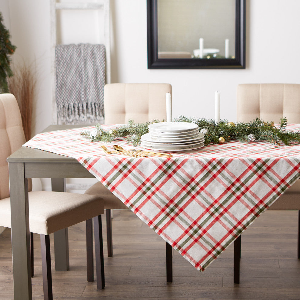 DII Kitchen & Tabletop Jolly Tree Collection Tablecloth 60x120"