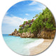 Resorts On The Rock, Seashore Round Wall Art, 38"