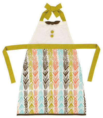 Feather Ikat Apron