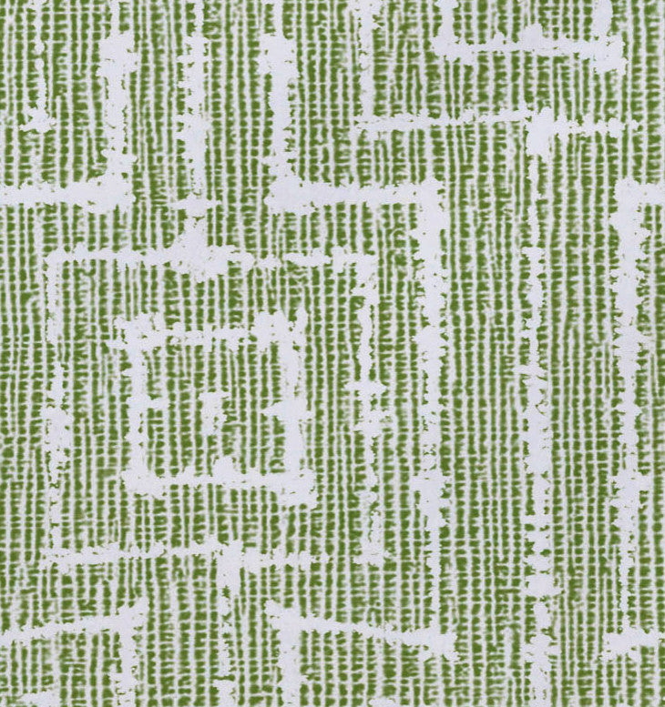 Woven Tiki, Geometric Print Placemat, Green