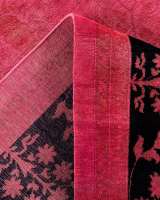 Overdyed, One-of-a-Kind Hand-Knotted Area Rug Pink, 10'1"x13'6"