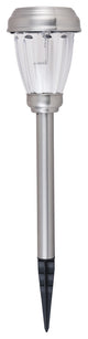 Silver Finish 3000K Led Outdoor Path Light Pack Of 6T