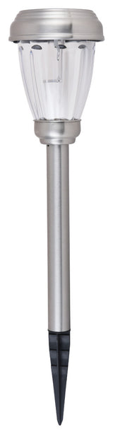 Silver Finish 3000K Led Outdoor Path Light Pack Of 6T