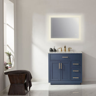 Livorno 36" Rectangle Frameless Modern LED Bathroom Vanity Mirror