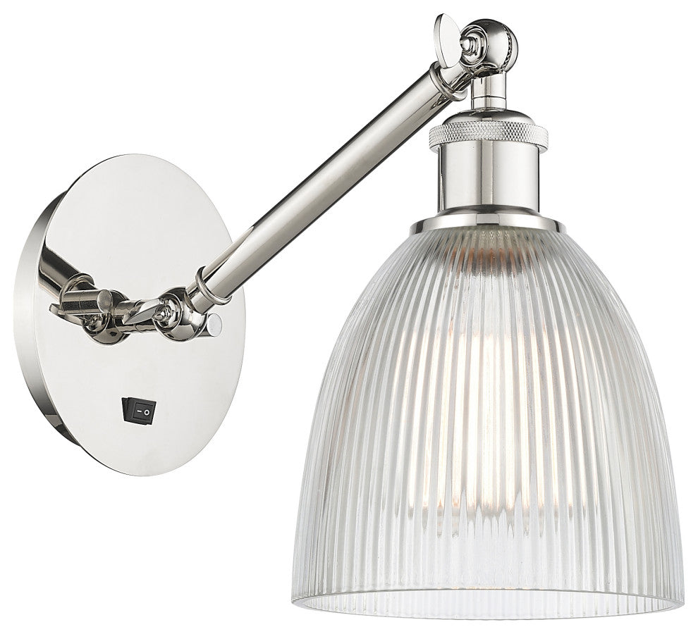 Innovations 317-1W-PN-G382 1-Light Sconce, Polished Nickel