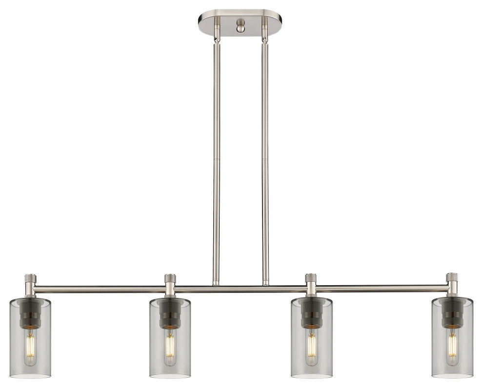 Crown Point 4 43.75" Island Lighting Satin Nickel
