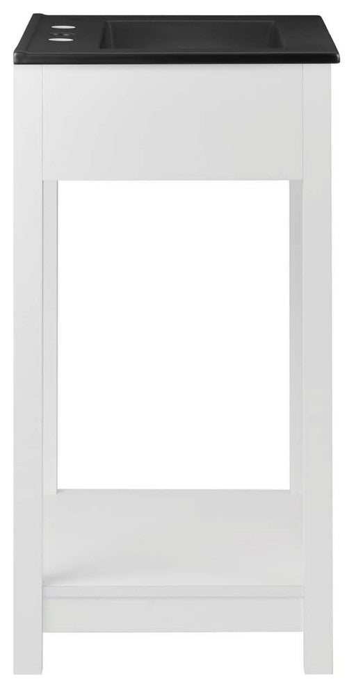 Altura 24" Bathroom Vanity, White Black
