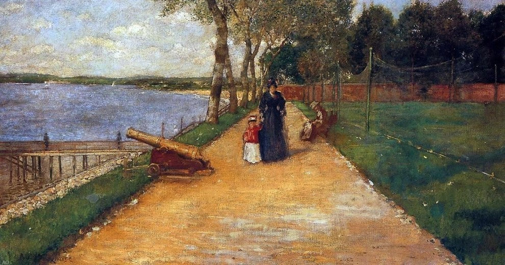 William Merritt Chase Bath Beach, a Sketch Wall Decal