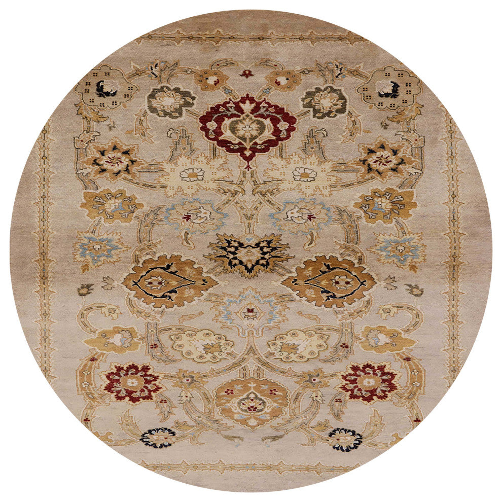 Ahgly Company Indoor Round Mid-Century Modern Area Rugs, 8' Round