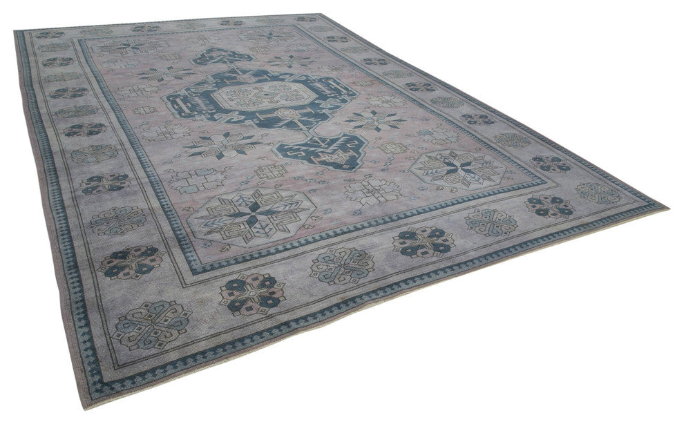 Rug N Carpet - Handmade Oriental 9' 7" x 13' 5" Unique Oushak Area Rug