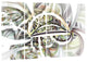 "Symmetrical Spiral Fractal Flowers" Digital Canvas Print, 4 Panels, 48"x28"