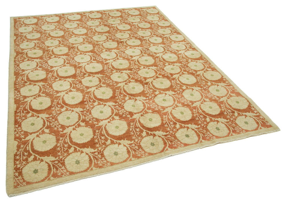 Rug N Carpet - Handmade Oriental 6' 0" x 7' 10" One-of-a-Kind Oushak Area Rug