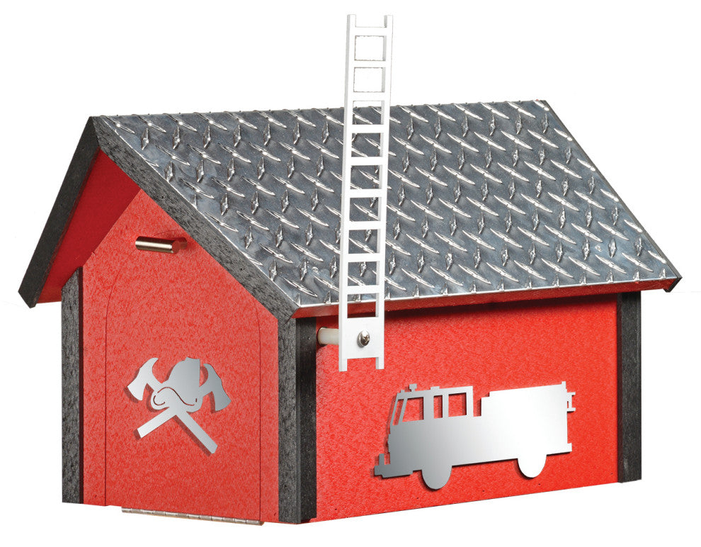 Fire Department Deluxe Mailbox
